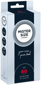 MISTER SIZE 60 - Ruimere XL Condooms Ultradun 10 stuks