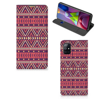 Samsung Galaxy M51 Hoesje met Magneet Aztec Paars