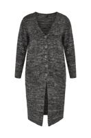 Yoek Cardigan mouliné | Zwart | Maat 54/56