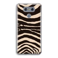 Arizona Zebra: LG G6 Transparant Hoesje