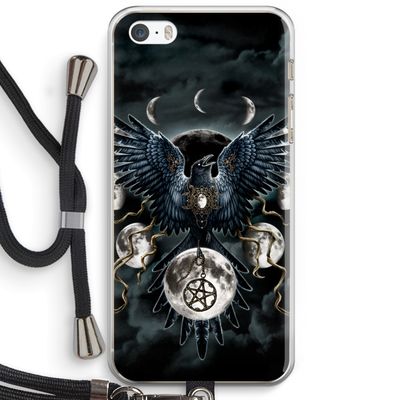 Sinister Wings: iPhone 5 / 5S / SE Transparant Hoesje met koord