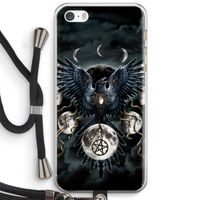 Sinister Wings: iPhone 5 / 5S / SE Transparant Hoesje met koord