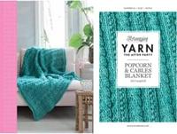 Yarn the after party nr.24 Popcorn-Cables blanket haakpatroon