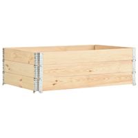 Palletopzetranden 3 st 50x150 cm massief grenenhout