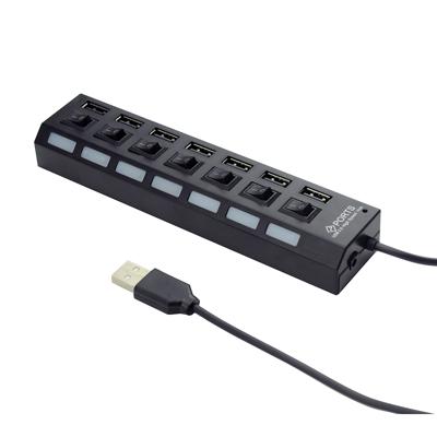 7 poorts USB 2.0 hub met voeding