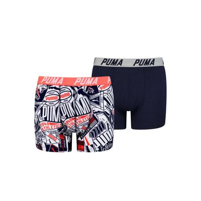 Puma Boys AOP Boxershorts Navy/Red 2-pack-170-176 Puma Boys AOP Boxershorts Navy/Red 2-pack-170-176