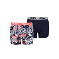Puma Boys AOP Boxershorts Navy/Red 2-pack-170-176 - thumbnail