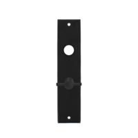 Intersteel Kortschild rechthoekig met toilet-/badkamersluiting 57/5mm - mat zwart