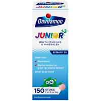 Davitamon Junior 1-3 Aardbei Smelttabletten