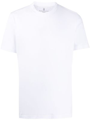 Brunello Cucinelli t-shirt à design uni - Blanc