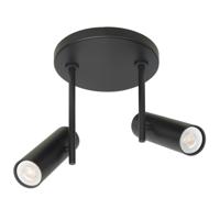 Highlight Zwarte spotTrend 2-lichts rond - S7531.01
