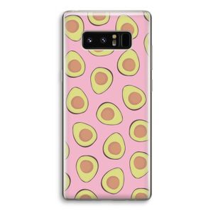 Dancing avocados: Samsung Galaxy Note 8 Transparant Hoesje