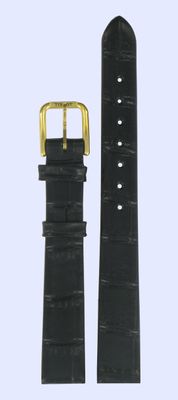 Horlogeband Tissot T71211421A.T600013347 Leder Zwart 12mm Horlogeband Tissot T71211421A.T600013347 Leder Zwart 12mm