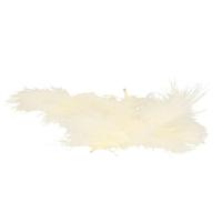 Hobby knutsel veren - 20x - creme - 7 cm - sierveren - decoratie Hobby knutsel veren - 20x - creme - 7 cm - sierveren - decoratie