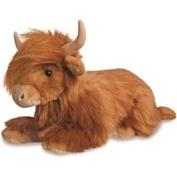 Pluche dieren knuffels - schotse hooglander koe - 41 cm - Knuffeldieren koeien speelgoed