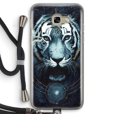 Darkness Tiger: Samsung Galaxy A5 (2017) Transparant Hoesje met koord