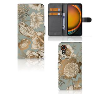 Hoesje voor Samsung Galaxy Xcover 7 Vintage Bird Flowers