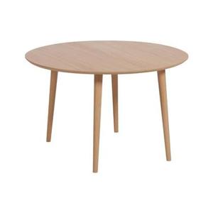 Kave Home Oqui Eettafel Uitschuifbaar Rond - 120|200 x 120 cm - Eiken