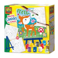SES schilderen op nummer canvas - bosdieren