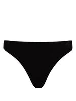 Karl Lagerfeld bas de bikini à effet métallisé - Noir - thumbnail