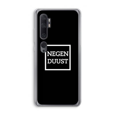 Negenduust black: Xiaomi Mi Note 10 Transparant Hoesje