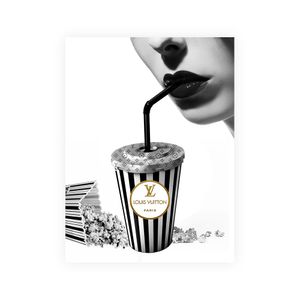 Glasschilderij - Louis Vuitton Shake - 60 x 80 x 0,4 cm