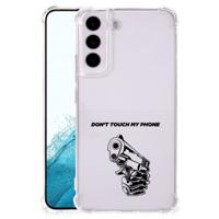 Samsung Galaxy S22 Anti Shock Case Gun Don't Touch My Phone