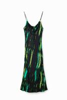 Midi-jurk met tie-dye - BLACK - XL