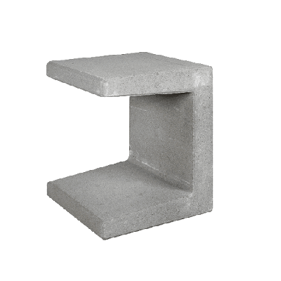 U-element grijs 30x30x40 cm - Gardenlux