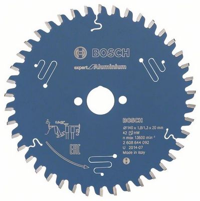 Bosch Accessoires Cirkelzaagblad Expert for Aluminium 140x20x1.8/1.3x42T - 2608644092