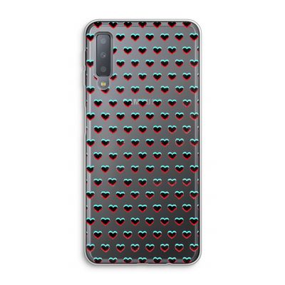 Hartjes: Samsung Galaxy A7 (2018) Transparant Hoesje