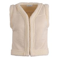 Enjoy - Ecru Gilet teddy/mix - Maat L