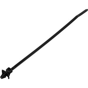 TRU COMPONENTS TC-WM-115-3.6-UVB-B Kabelbinder 155 mm 3.6 mm Zwart Met vleugelsluiting, UV-bestendig, Chemische bestandigheid 100 stuk(s)