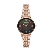 Emporio Armani Gianni T-Bar quartz zwart parelmoer wijzerplaat dameshorloge AR11145