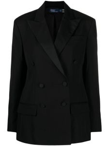 Polo Ralph Lauren blazer en laine à boutonnière croisée - Noir