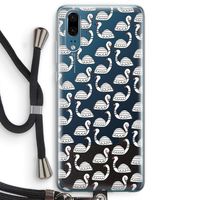 Zwanen: Huawei P20 Transparant Hoesje met koord