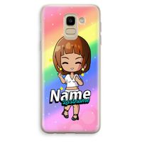 Chibi Maker vrouw: Samsung Galaxy J6 (2018) Transparant Hoesje