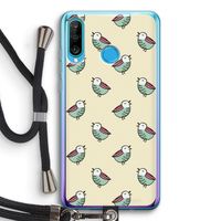 Vogeltjes: Huawei P30 Lite Transparant Hoesje met koord