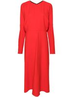 Victoria Beckham robe mi-longue à design drapé - Rouge