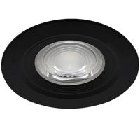 Zwarte LED Inbouwspot 7W. 630lm. IP54. 6500K - Helder Wit