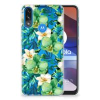 Motorola Moto E7/E7i Power | TPU Case | Orchidee Groen