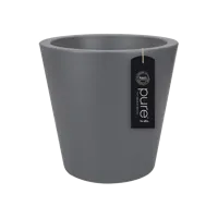 Elho Pure Straight Round 65 Antraciet Zwart Bloempot Pot