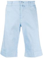 Kiton bermudas chino en coton mélangé - Bleu