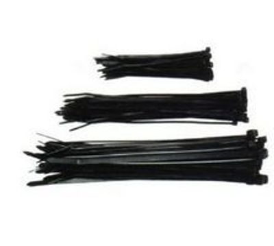 Sapiselco Tie wrap / kabelbinder zwart 380x4.5 mm per 100
