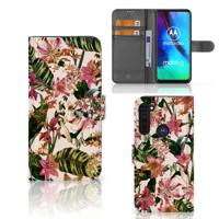 Motorola Moto G Pro Hoesje Flowers | Portemonnee hoesje