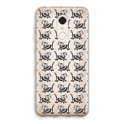 Zwarte poes: Xiaomi Redmi 5 Transparant Hoesje