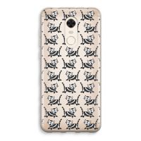 Zwarte poes: Xiaomi Redmi 5 Transparant Hoesje