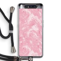 Abstract Painting Pink: Samsung Galaxy A80 Transparant Hoesje met koord