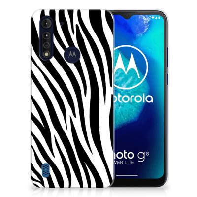 Motorola Moto G8 Power Lite | TPU Hoesje | Zebra