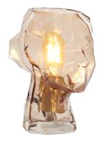 Light & Living Tafellamp Head Glas, Ø20cm - Bruin - thumbnail